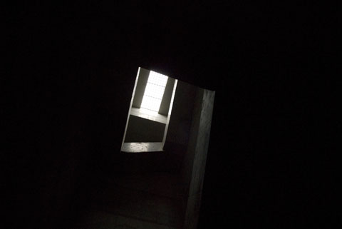 調圧水槽への階段