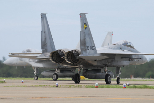小松基地航空祭(航空祭 in KOMATSU)タキシングするF-15J