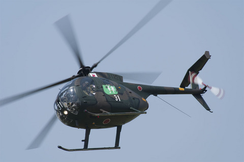 2012年 北宇都宮駐屯地祭 OH-6D スカイホーネット飛行展示