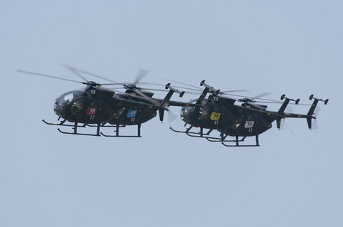 2012年 北宇都宮駐屯地祭 OH-6D スカイホーネット飛行展示